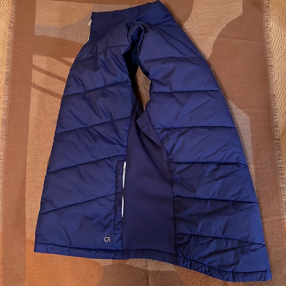 High-Lo Gap Blue Vest, zip pockets, XL - Picture 3 of 14